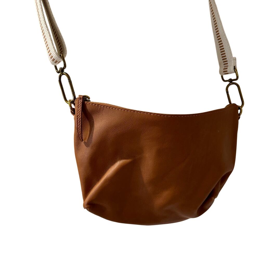 Madewell Tan Leather Crossbody Bag, New - Picture 2 of 5